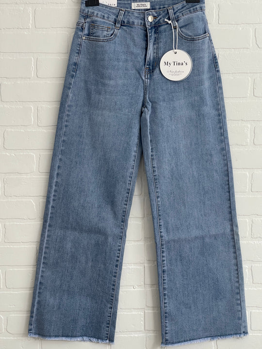 My Tina’s Mini Wide Leg Jeans