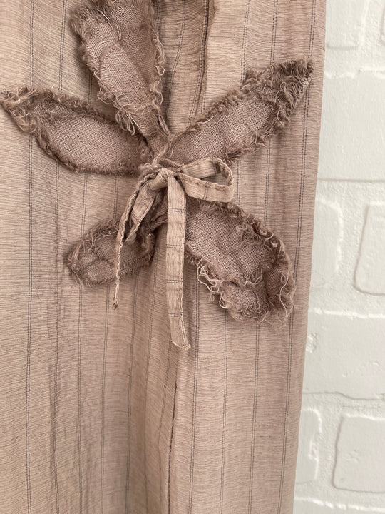 Aqua Limone Flower Detail Pants