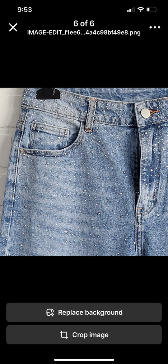 Lerisia Rhinestone Embellished Jeans