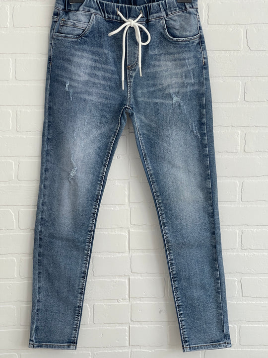Itaimaska Medium wash Jean Joggers