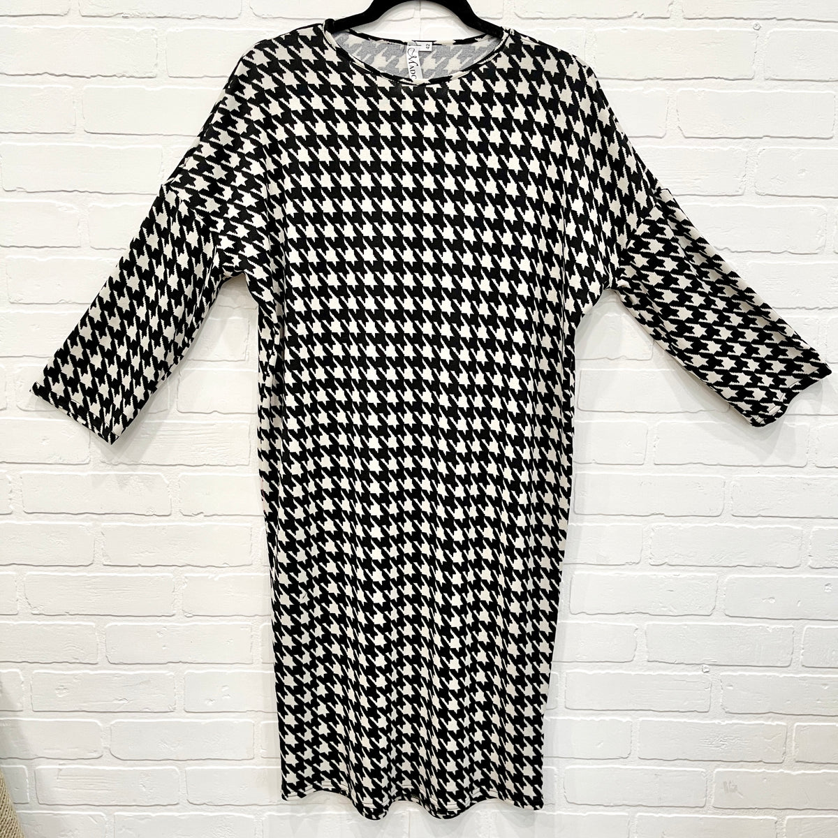 Houndstooth shop shirt dress