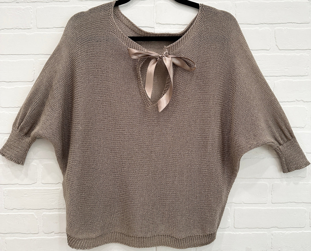 Olivia Bow Knit Top