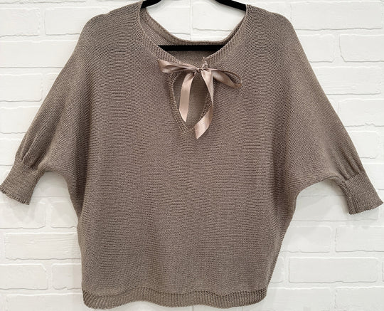 Olivia Bow Knit Top