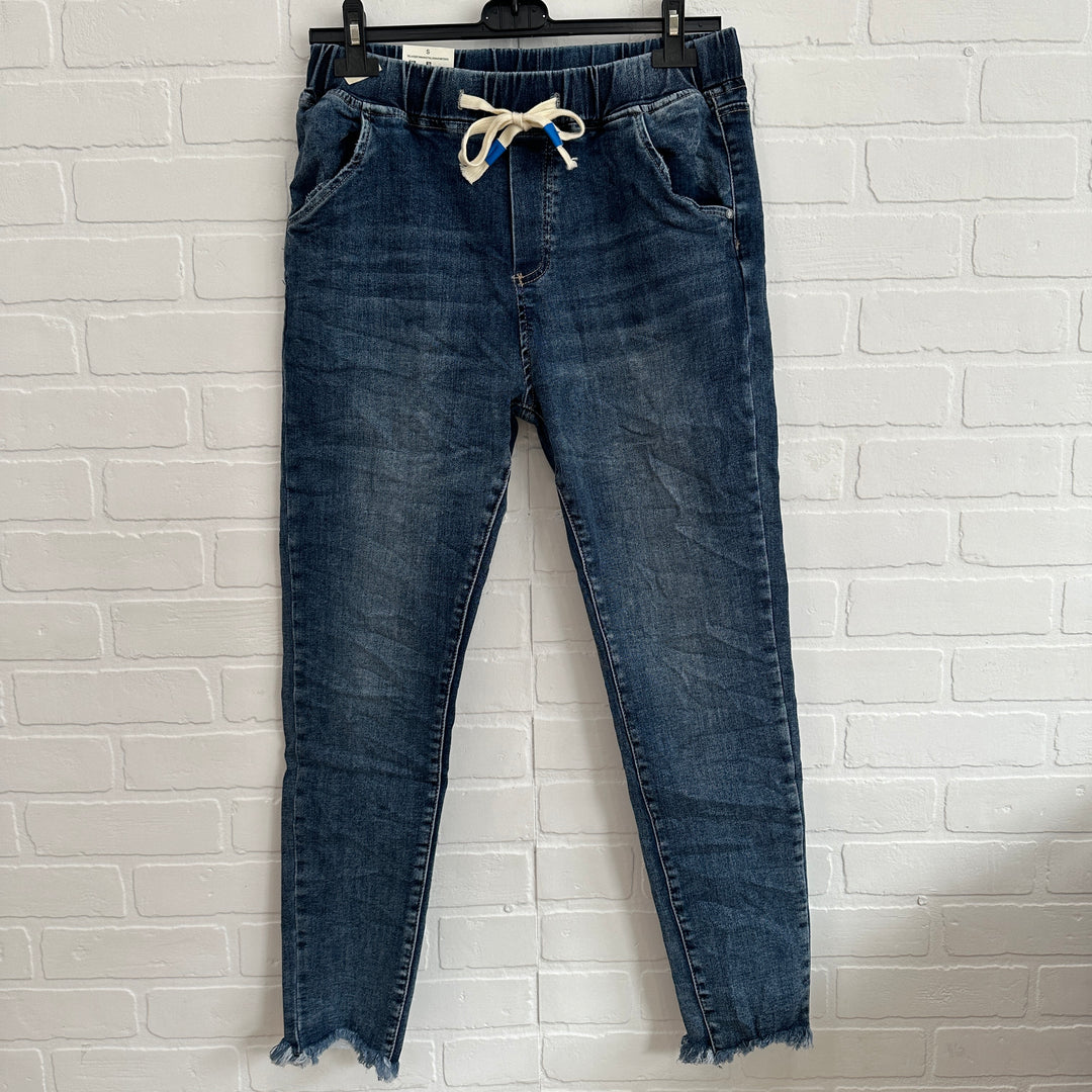Itaimaska Dark Wash Jean Joggers