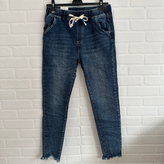 Itaimaska Dark Wash Jean Joggers