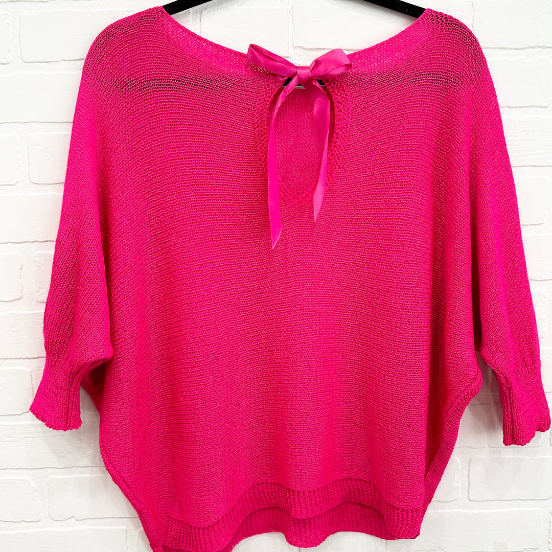 Olivia Bow Knit Top