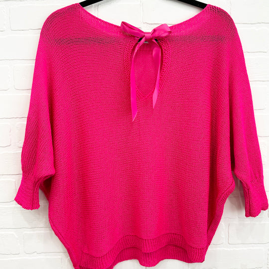 Olivia Bow Knit Top