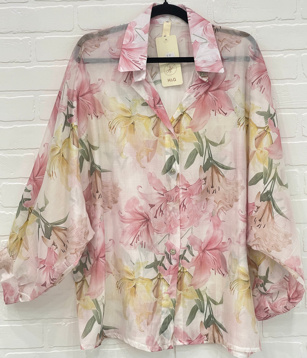 Floral Button-Up Shirt
