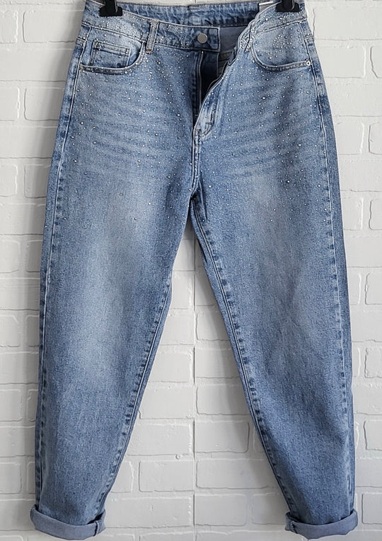 Lerisia Rhinestone Embellished Jeans