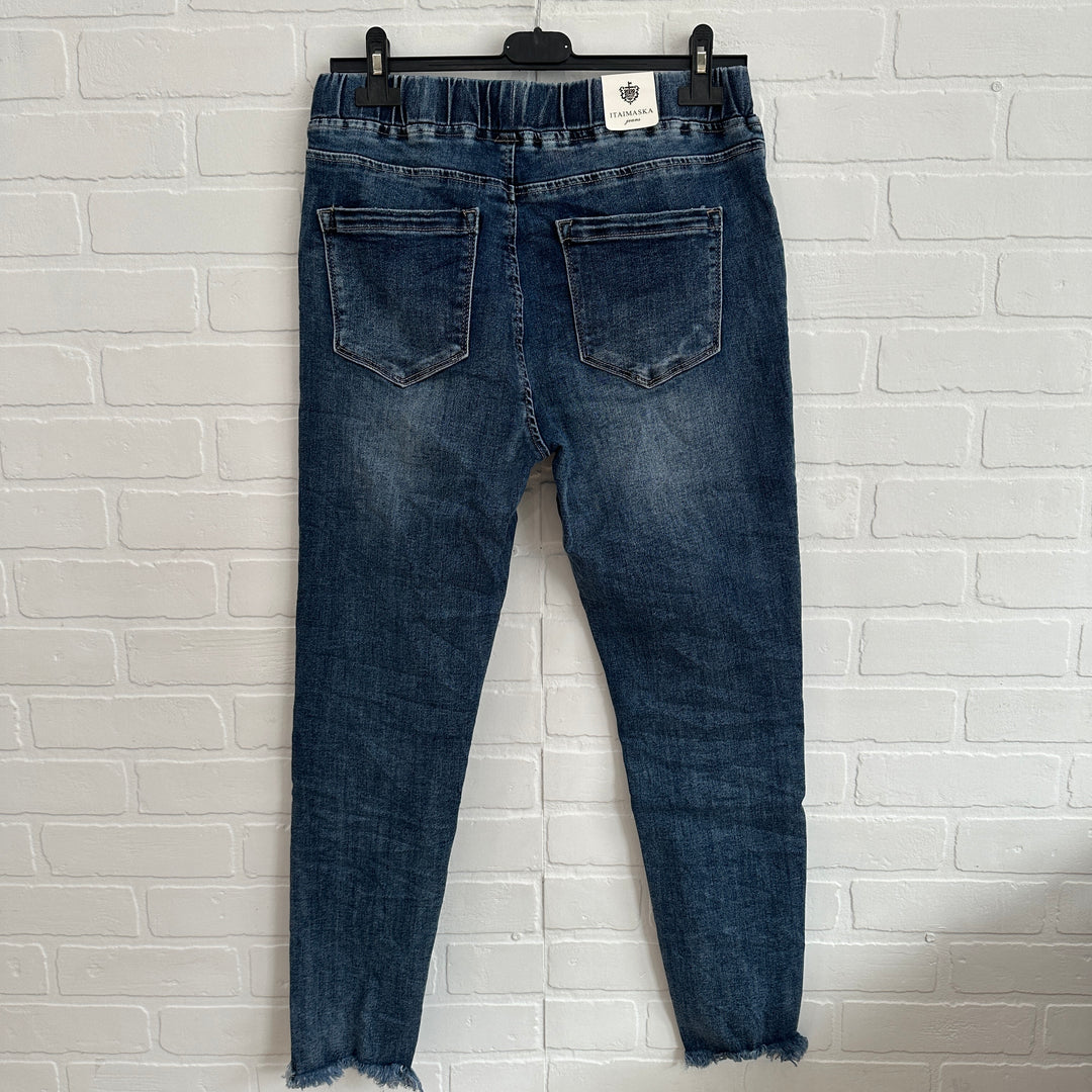 Itaimaska Dark Wash Jean Joggers