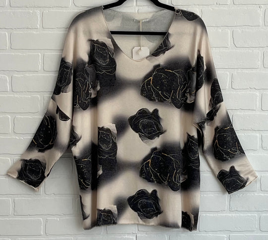 Roseena V-neck Top