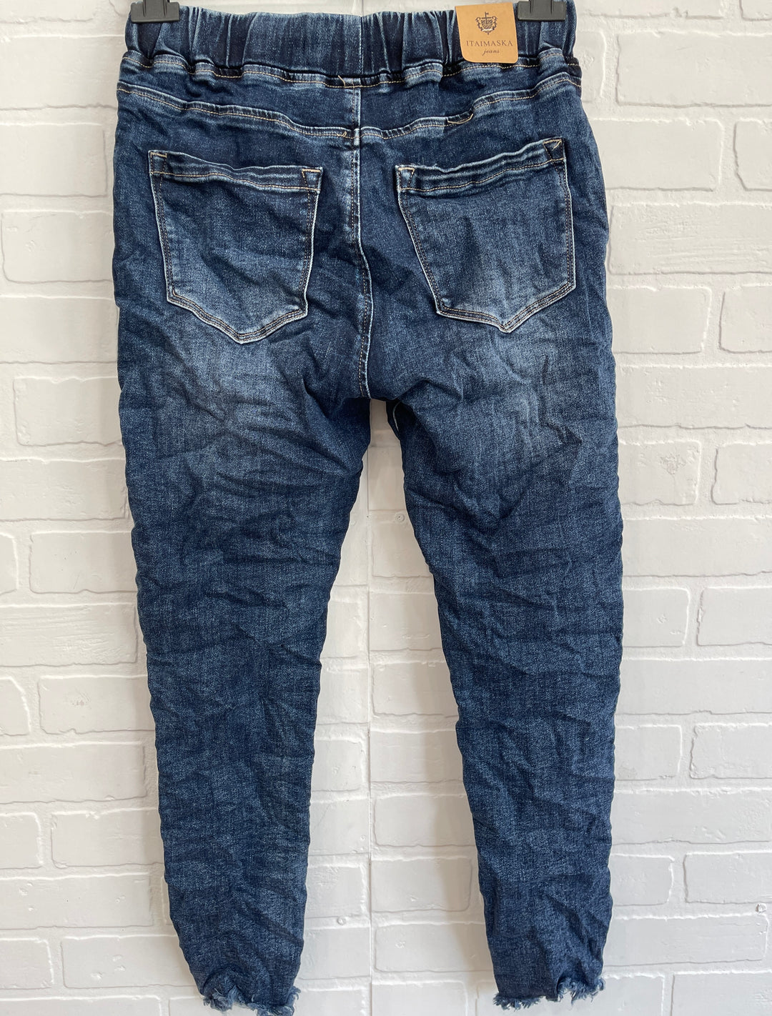 Pantalon de jogging en jean finition brute Itamaska