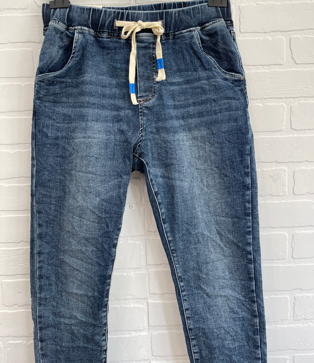 Itaimaska Distressed Jeans Raw Finish Joggers