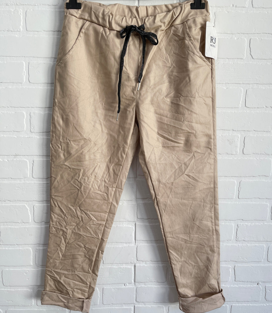 Simi faux leather joggers