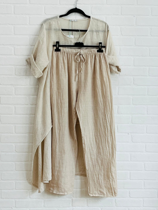 Ava 2 piece linen ensemble