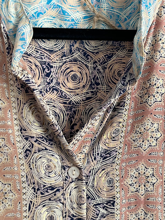 Misty Silk Bohemian Dress
