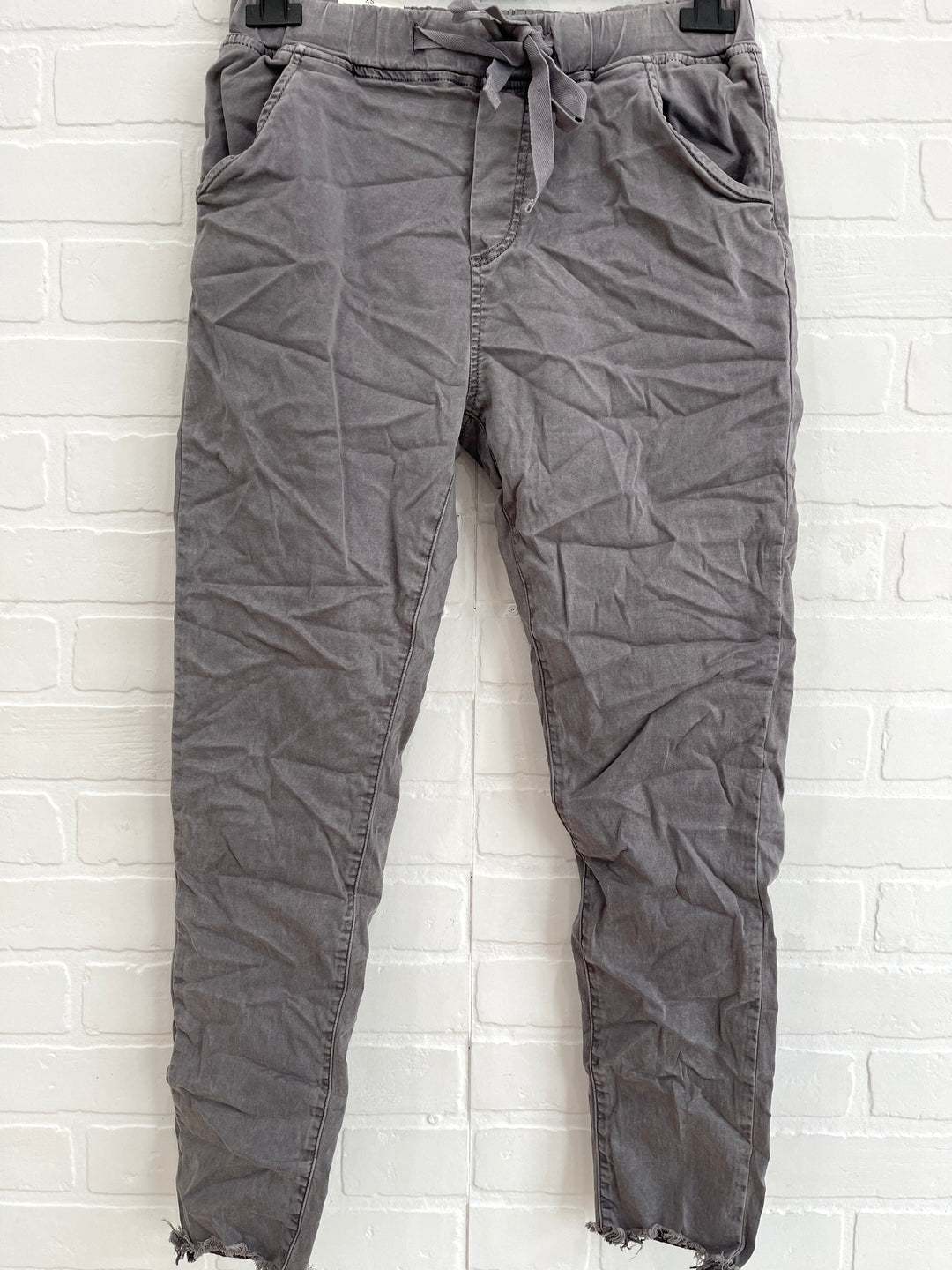 Itaimaska Raw Hem Joggers