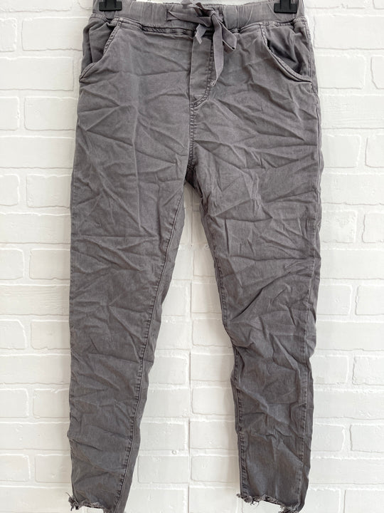 Itaimaska Raw Hem Joggers