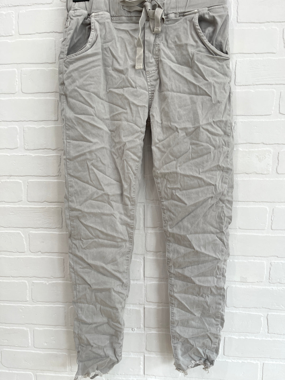 Itaimaska Raw Hem Joggers