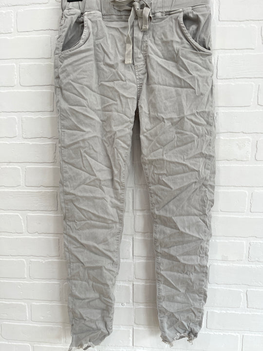 Itaimaska Raw Hem Joggers