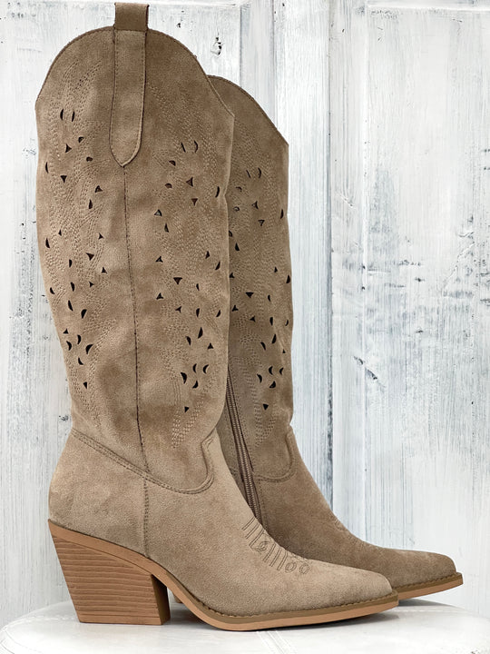 Mushroom cowboy boots