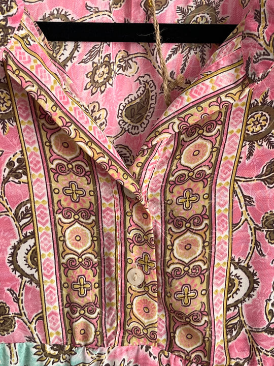 Misty Silk Bohemian Dress