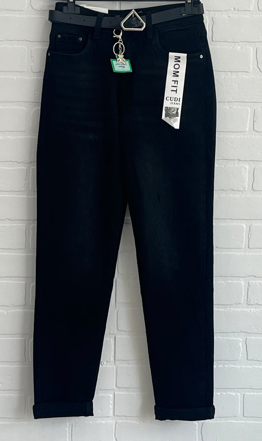 Cudi Black Mom Fit Jeans
