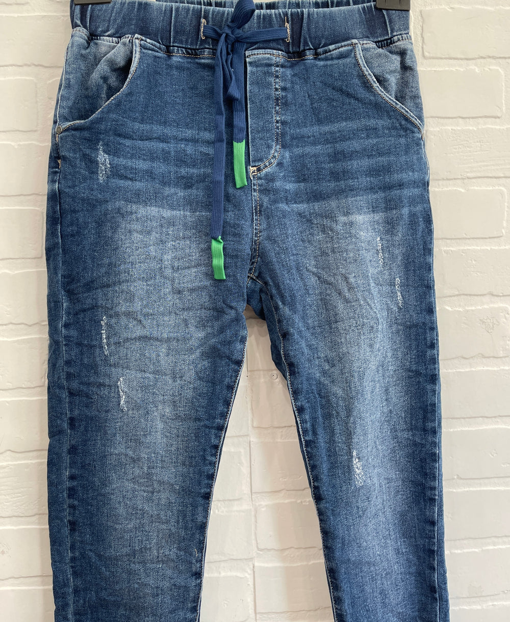 Pantalon de jogging en jean classique Itamaska