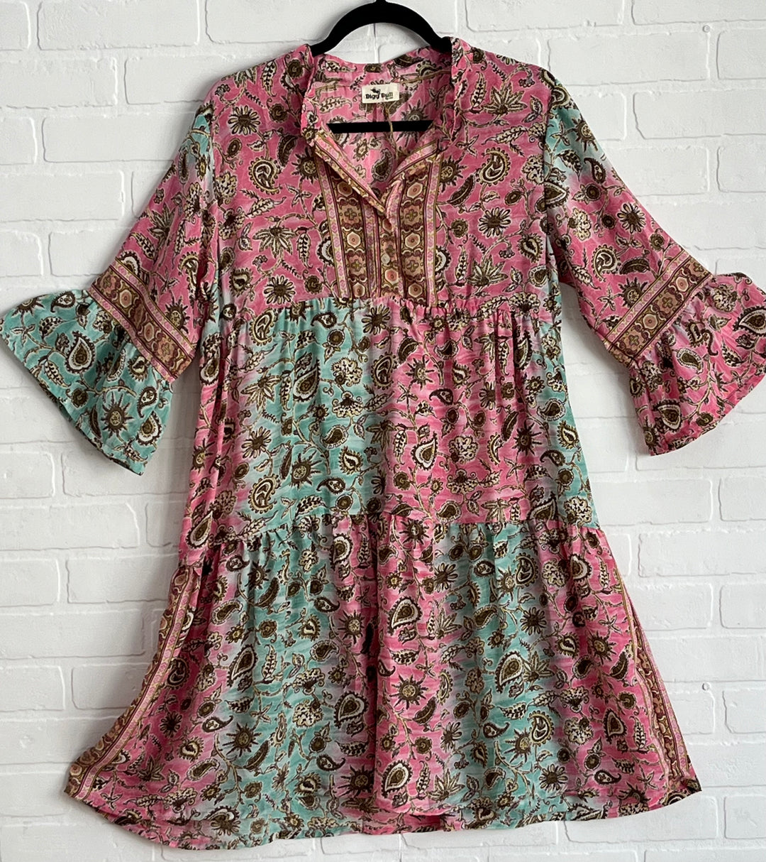 Misty Silk Bohemian Dress