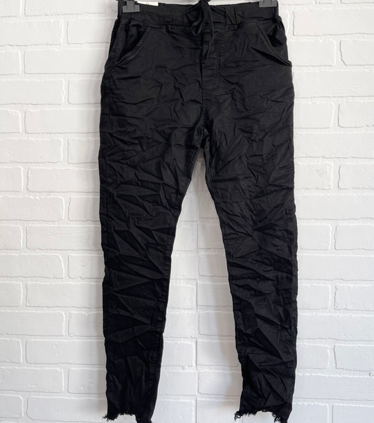 Itaimaska Raw Hem Joggers