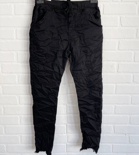 Itaimaska Raw Hem Joggers