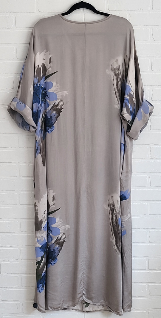Belle Satin  Kaftan Dress