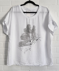 Charisma Butterfly Print Top