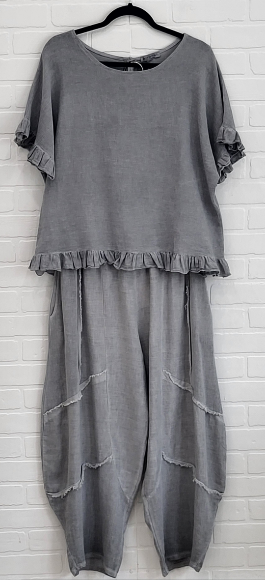 Linen Ruffle Set