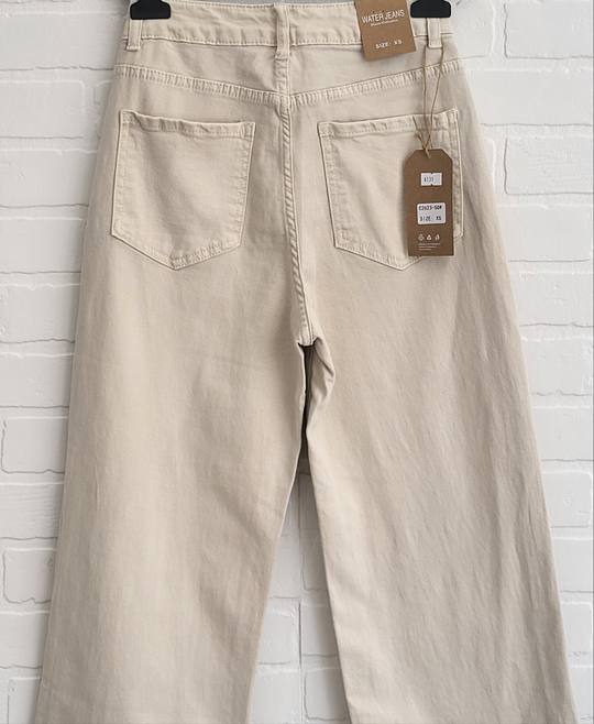 Water Cropped Straight Leg Jeans