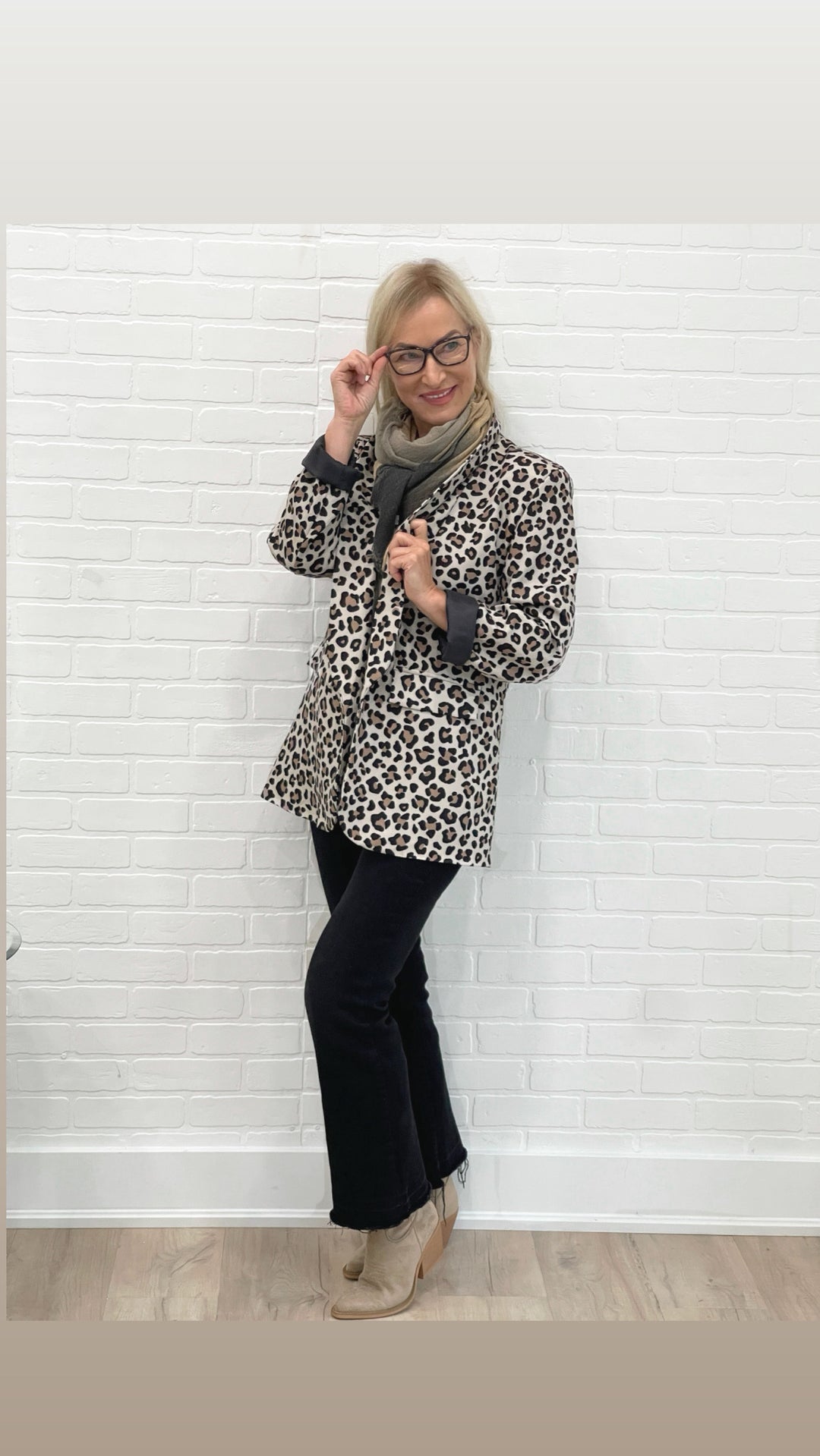 Sammie Animal Print Blazer