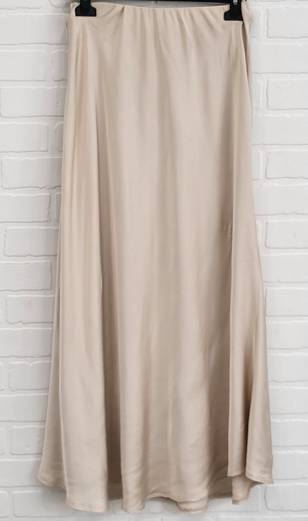 Satin Midi Slip Skirt
