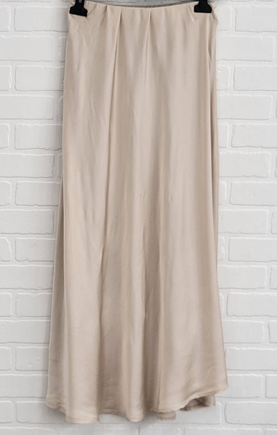 Satin Midi Slip Skirt