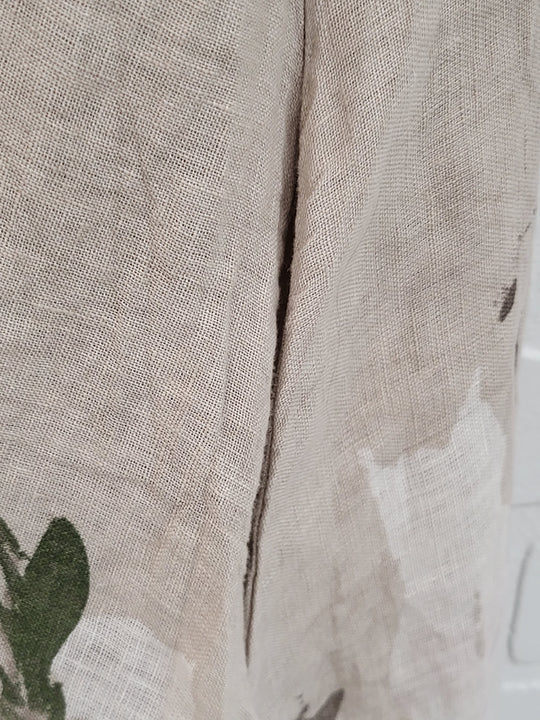 Floral Linen Dress