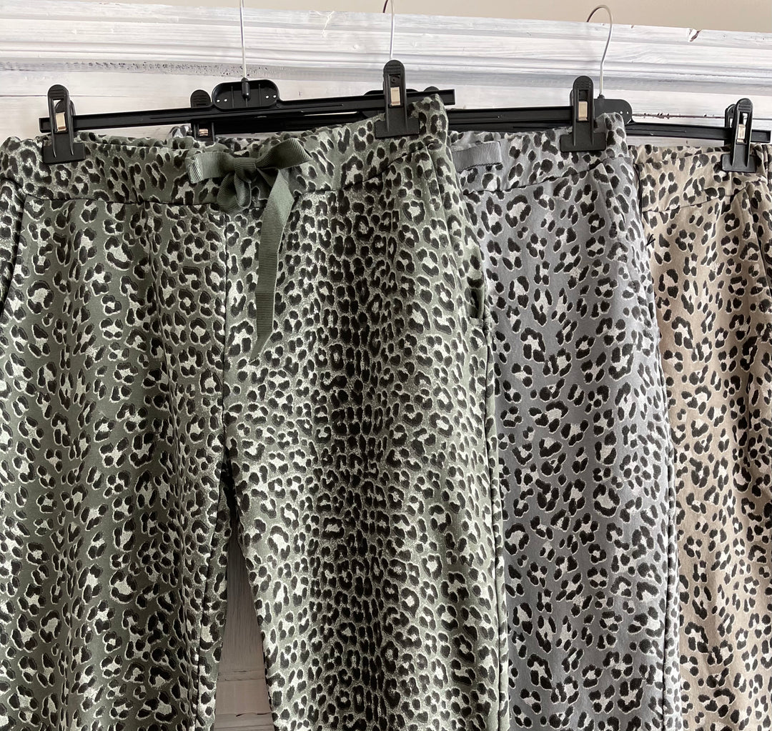 Cheetah joggers