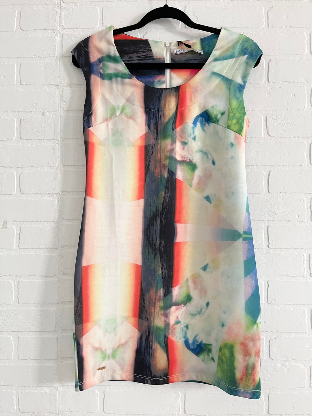 Abstract Watercolor Short Tunic Dress