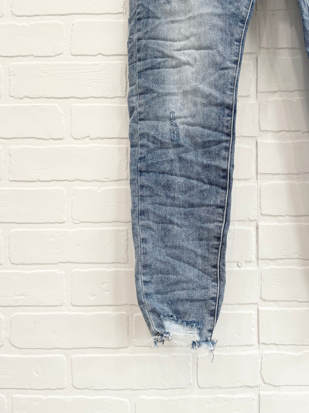 Itaimaska Distressed Jean Joggers
