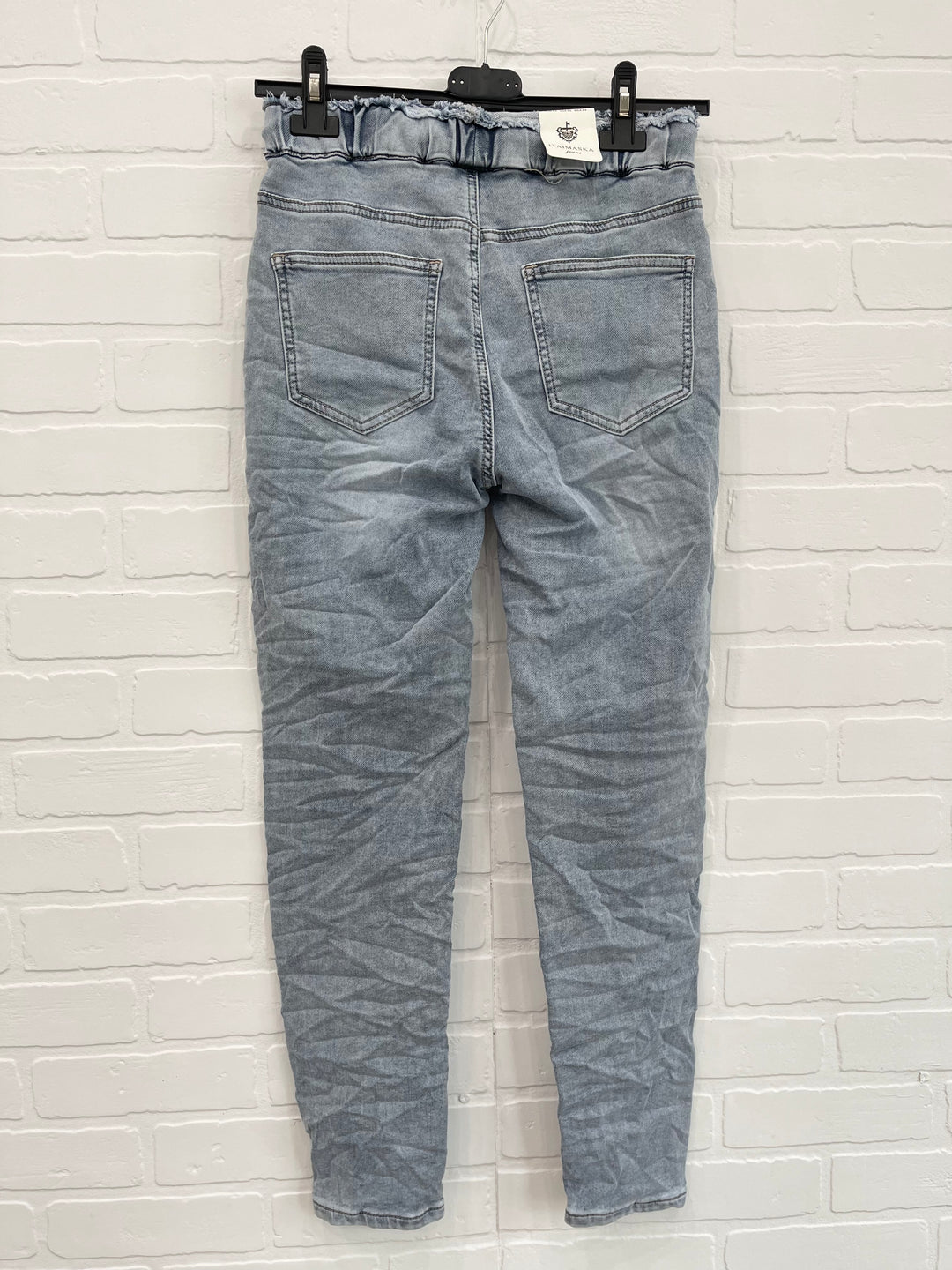 Itaimaska Frayed Waist Jean Joggers