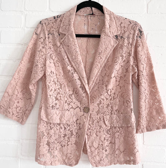 Lace blazer