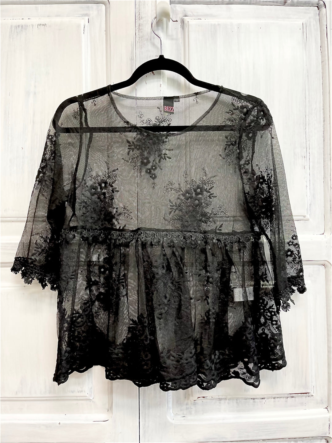 Haut bohème en organza
