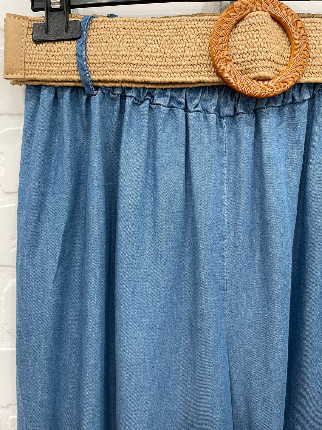 Denim Palazzo Pants
