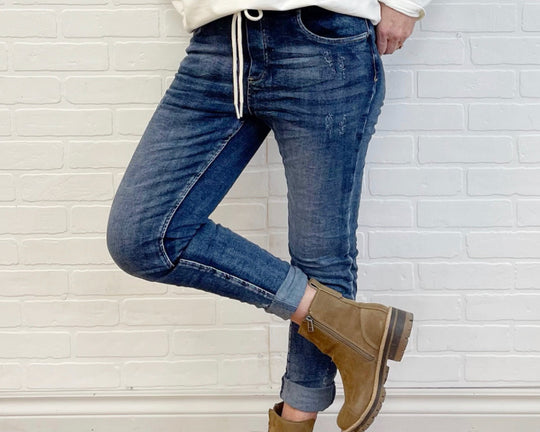 Itaimaska Medium wash Jean Joggers