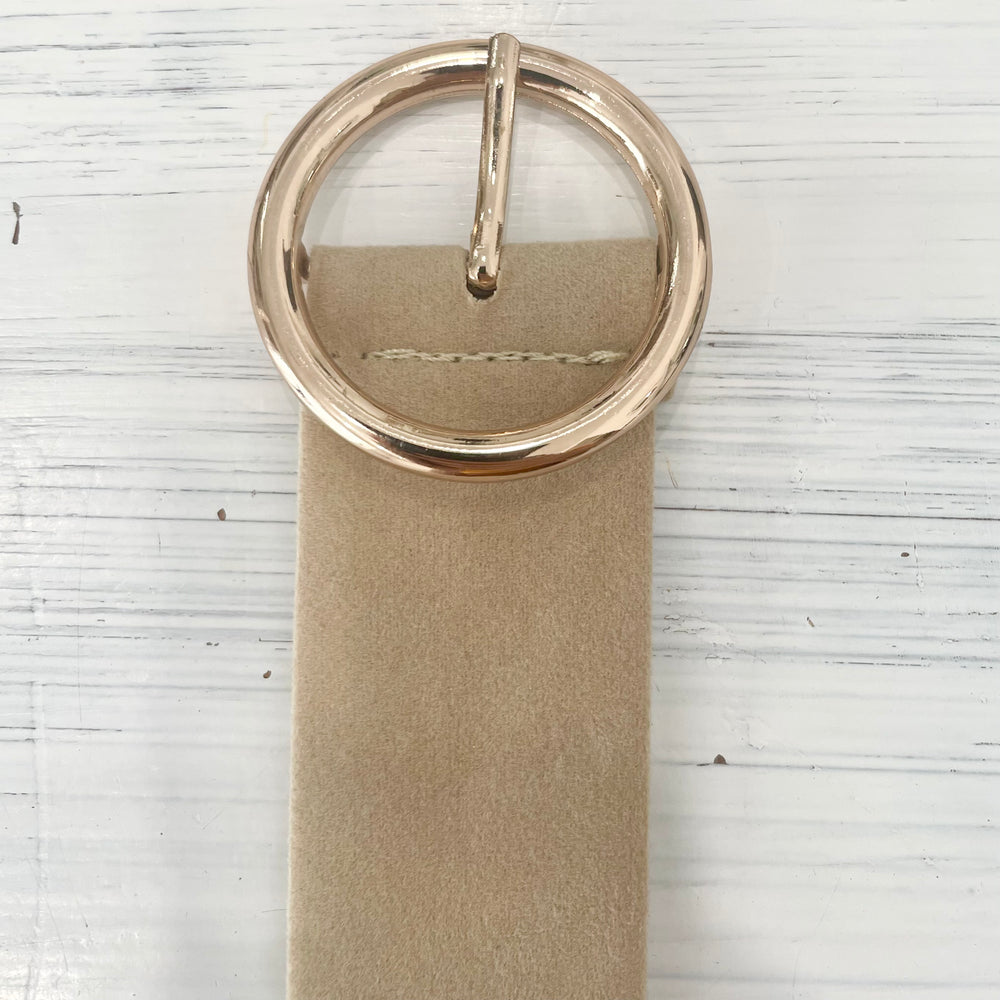 Suede belt