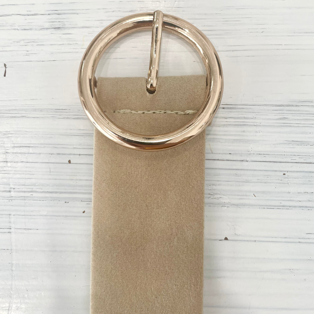 Suede belt