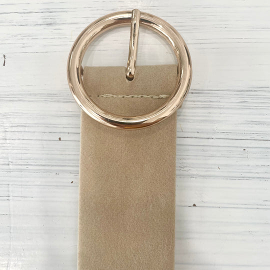 Suede belt